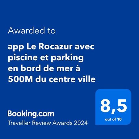 app Le Rocazur avec piscine et parking en bord de mer à 500M du centre ville Menton Exterior foto
